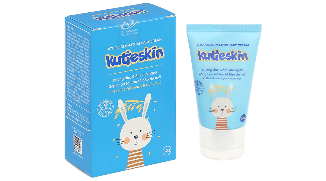 Kem bôi Kutieskin trị chàm sữa, dưỡng ẩm cho bé tuýp 30g - 9